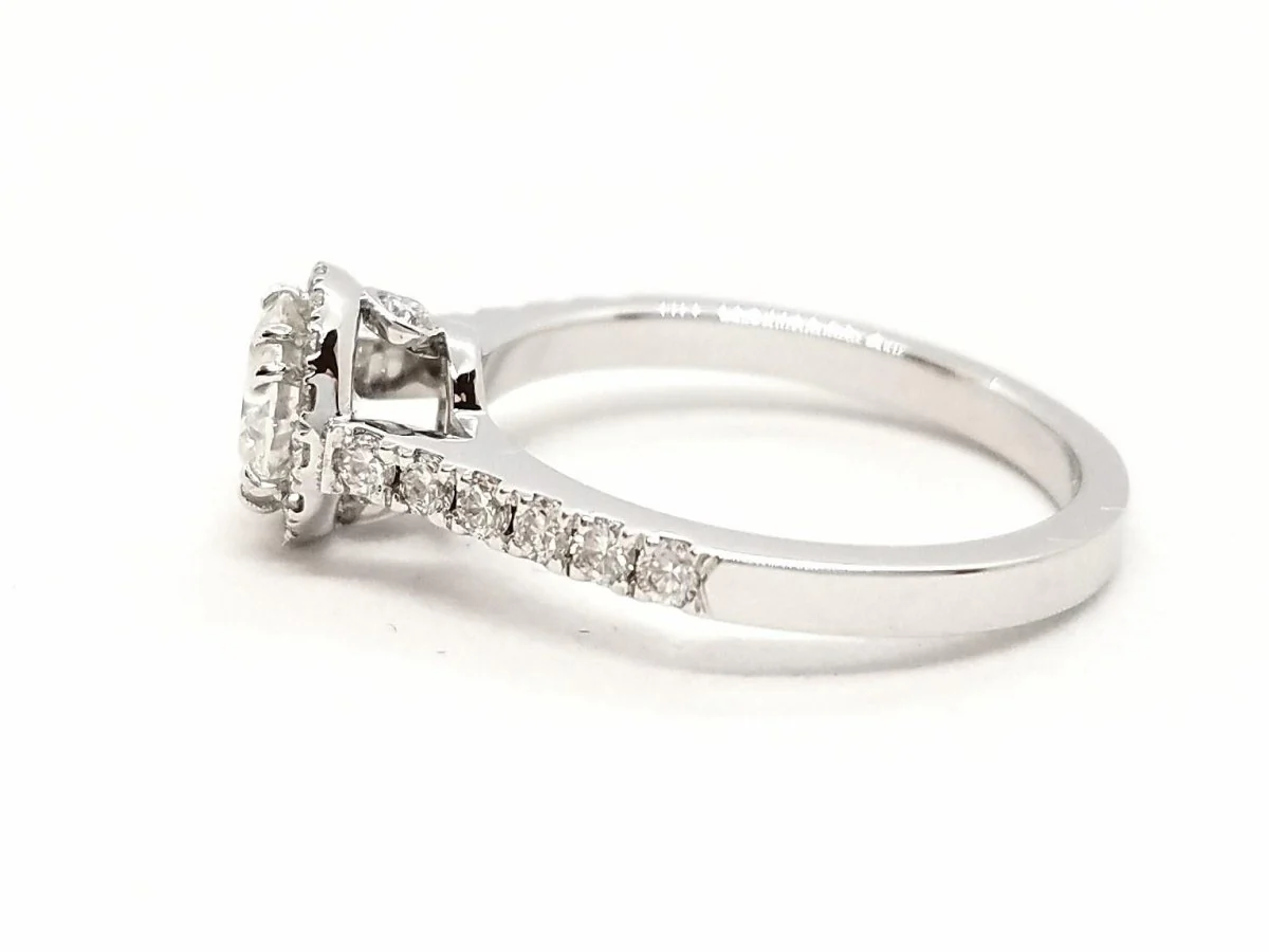 Solitaire Ring White Gold Diamond - Image 7