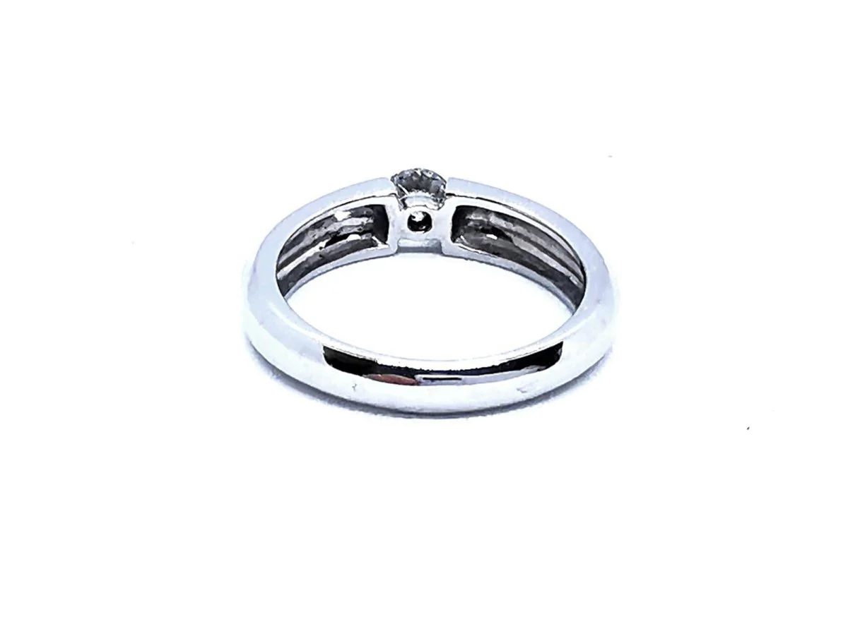 Solitaire Ring White Gold Diamond - Image 5