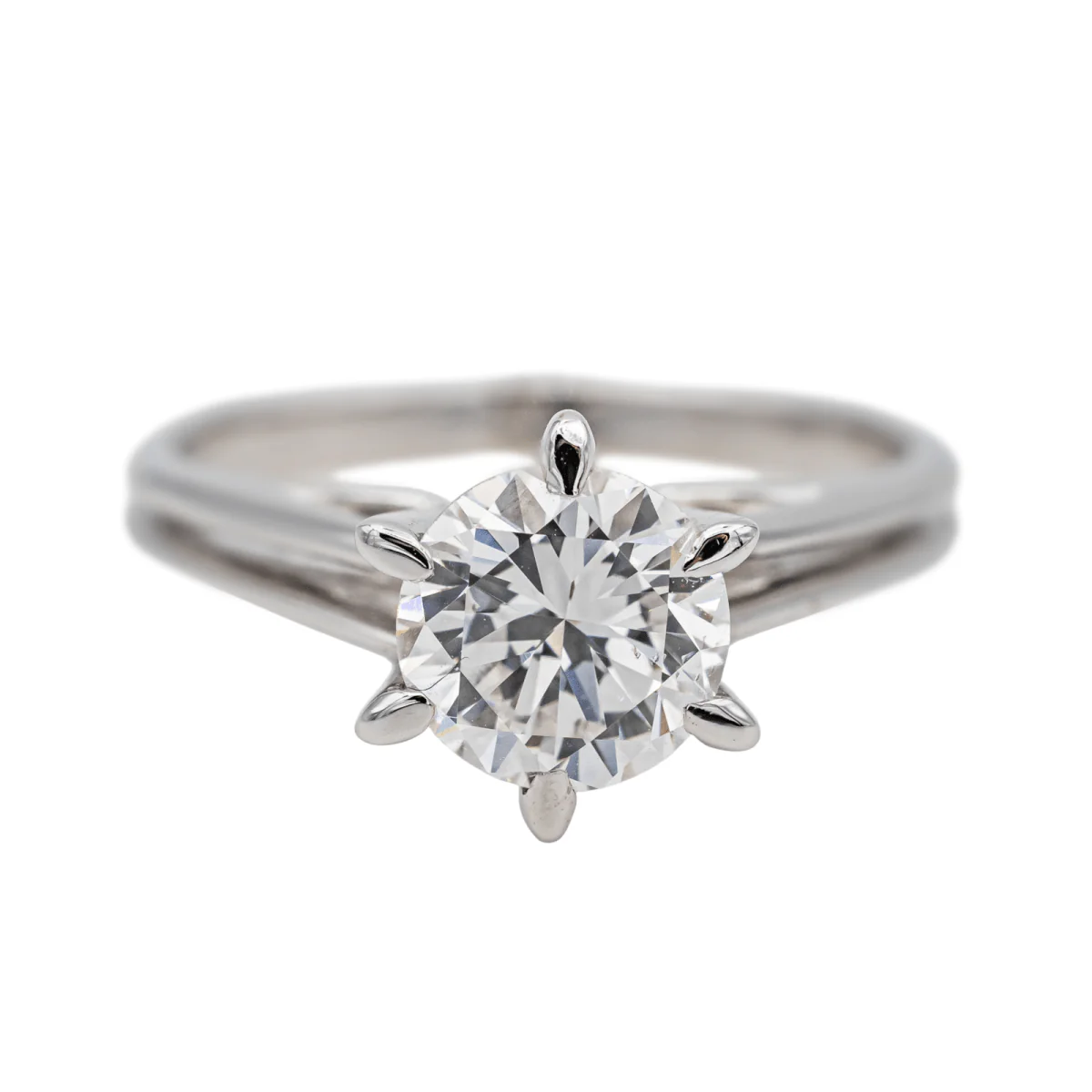 Ring Solitaire in white gold and diamond