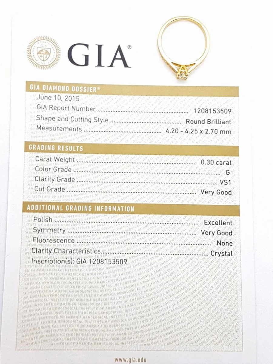Solitaire Ring Yellow Gold Diamond - Image 11