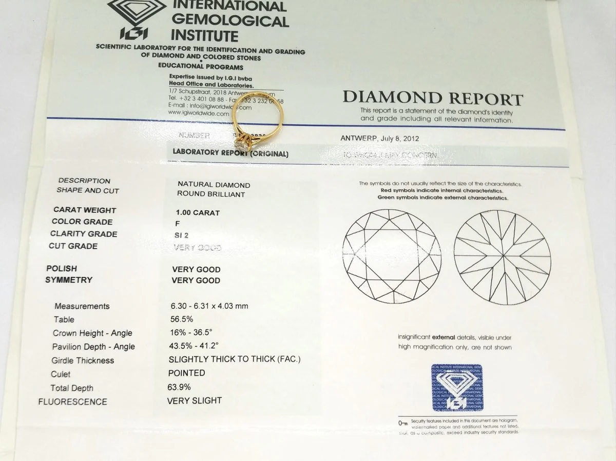 Solitaire Ring Yellow Gold Diamond - Image 15