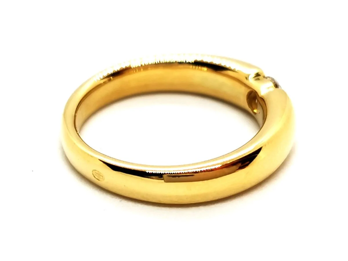Solitaire Ring Yellow Gold Diamond - Image 7
