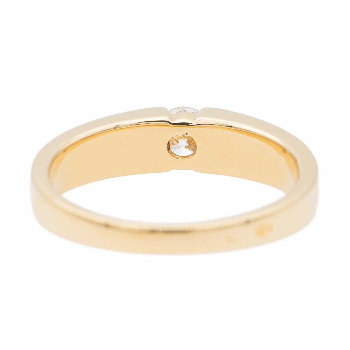 Solitaire Ring Yellow Gold Diamond - Image 4