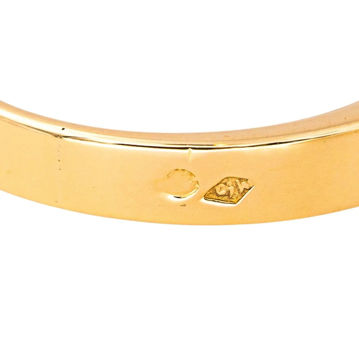 Ring Solitaire in yellow gold and diamond - Image 7