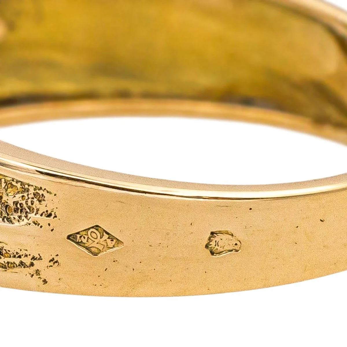 Ring Solitaire in yellow gold and diamond - Image 7