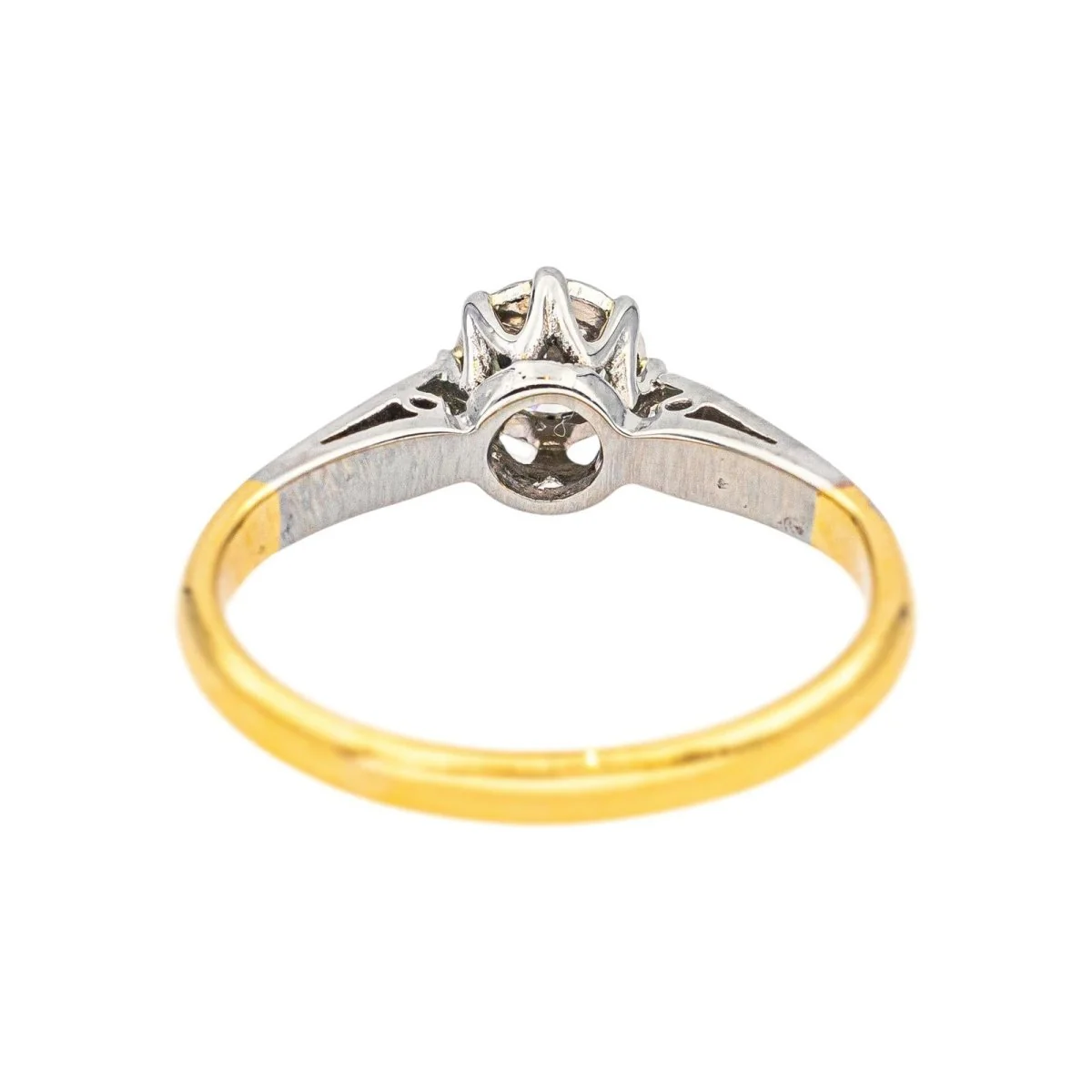 Yellow Gold Solitaire Diamond Ring - Image 6