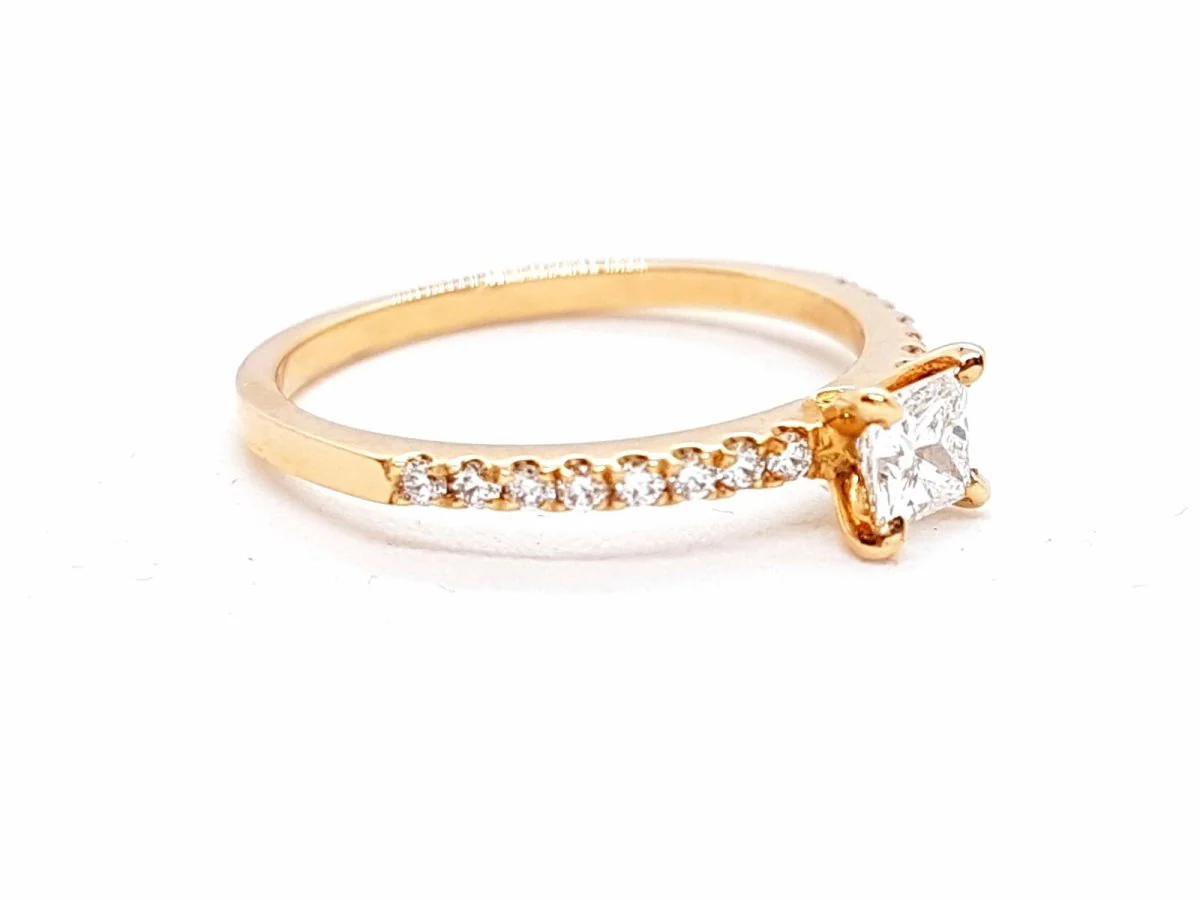 Solitaire Ring Rose Gold Diamond - Image 8