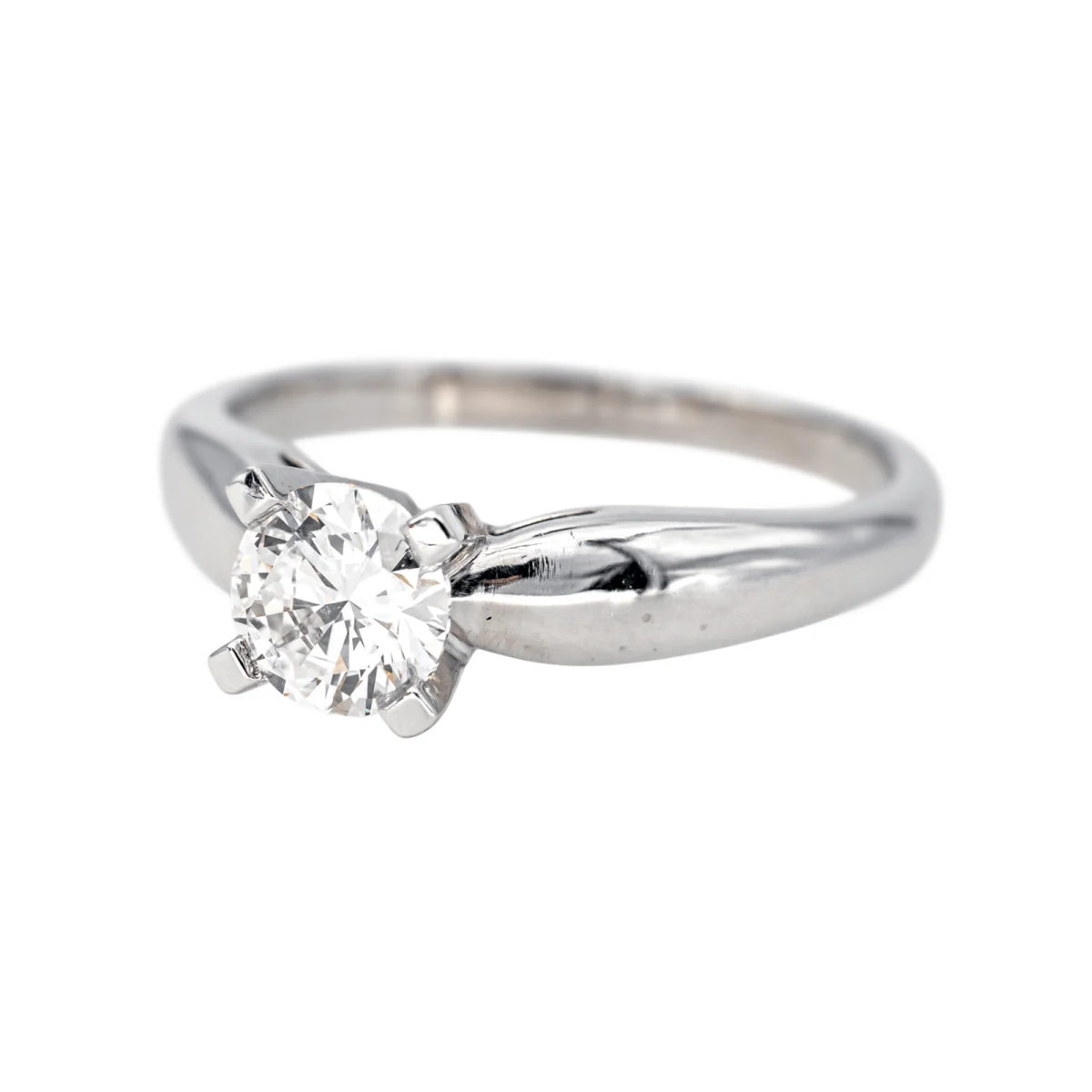 Ring Solitaire in paltinium and diamond - Image 3