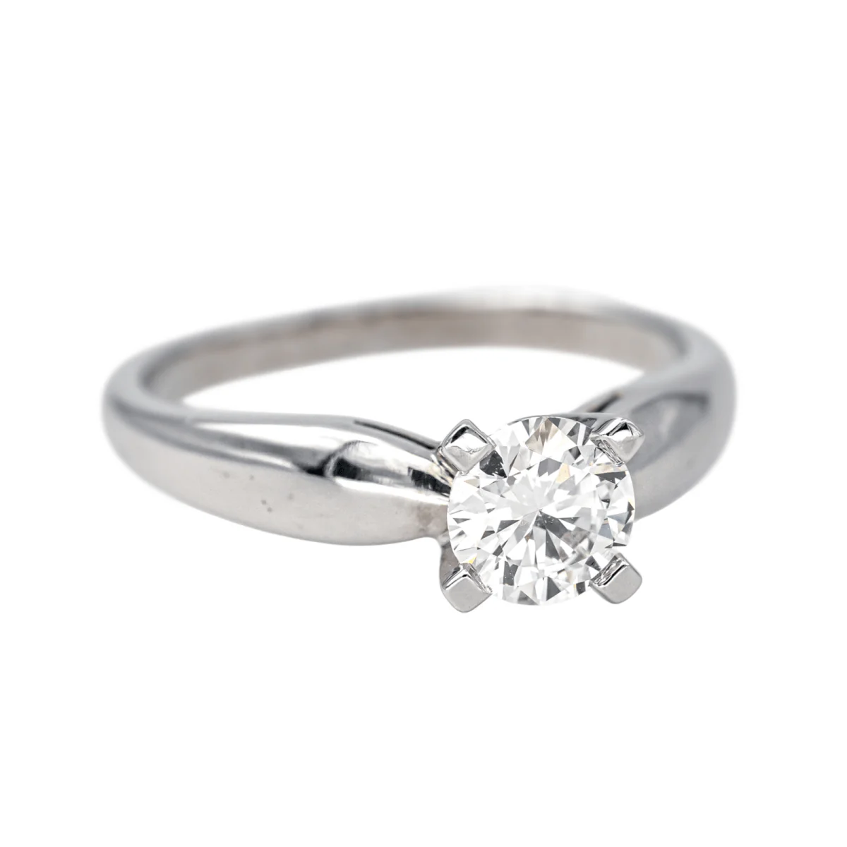Ring Solitaire in paltinium and diamond - Image 6