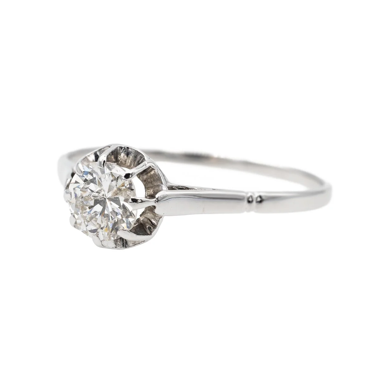 Ring Solitaire in paltinium and diamond - Image 3