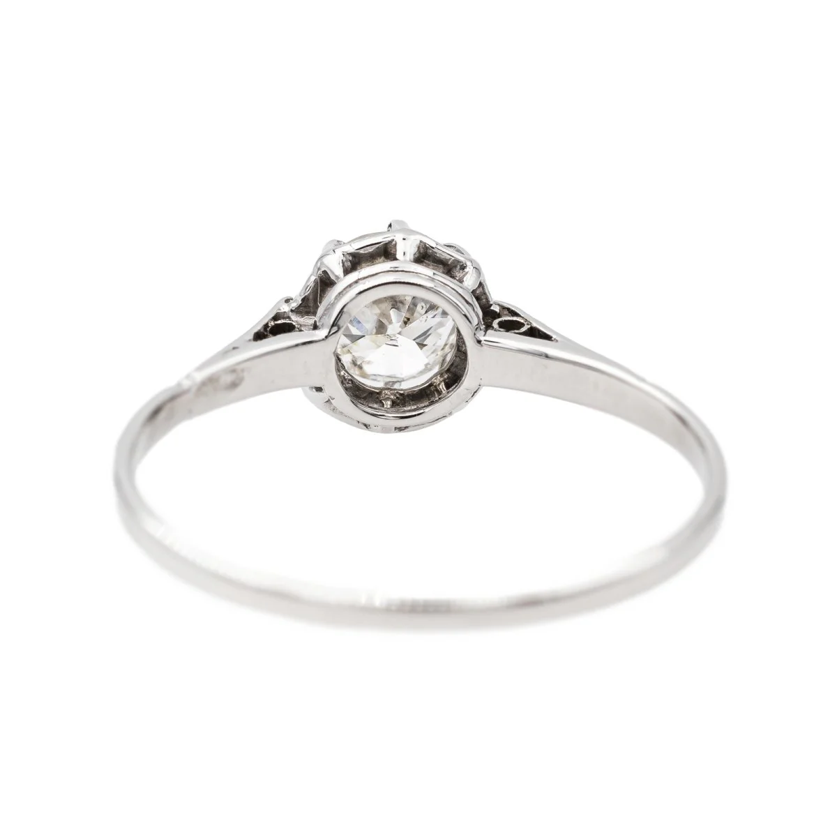 Ring Solitaire in paltinium and diamond - Image 5