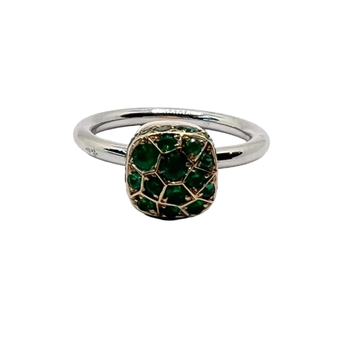 Ring Solitaire POMELLATO "Nudo" in yellow gold and sapphires
