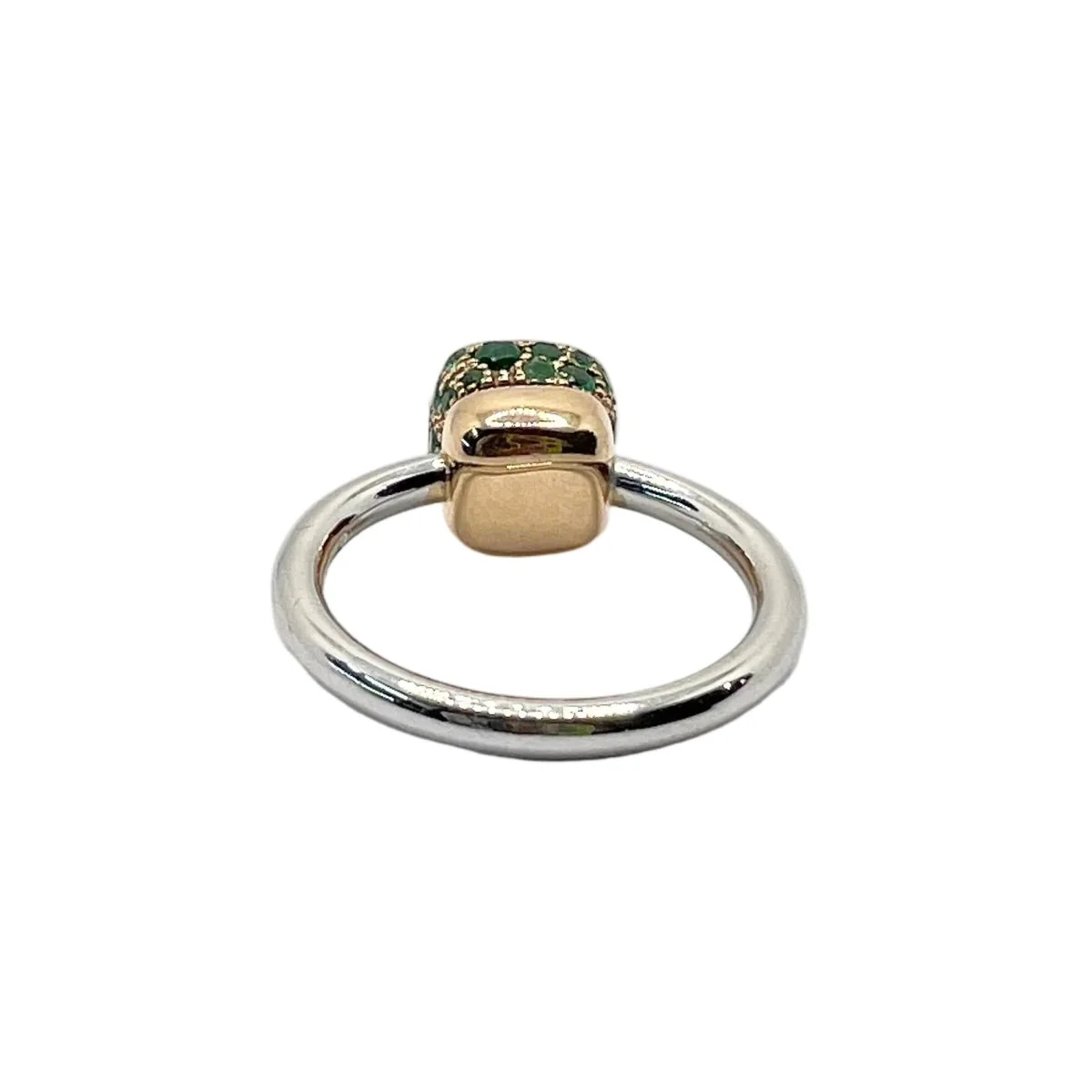 Ring Solitaire POMELLATO "Nudo" in yellow gold and sapphires - Image 4