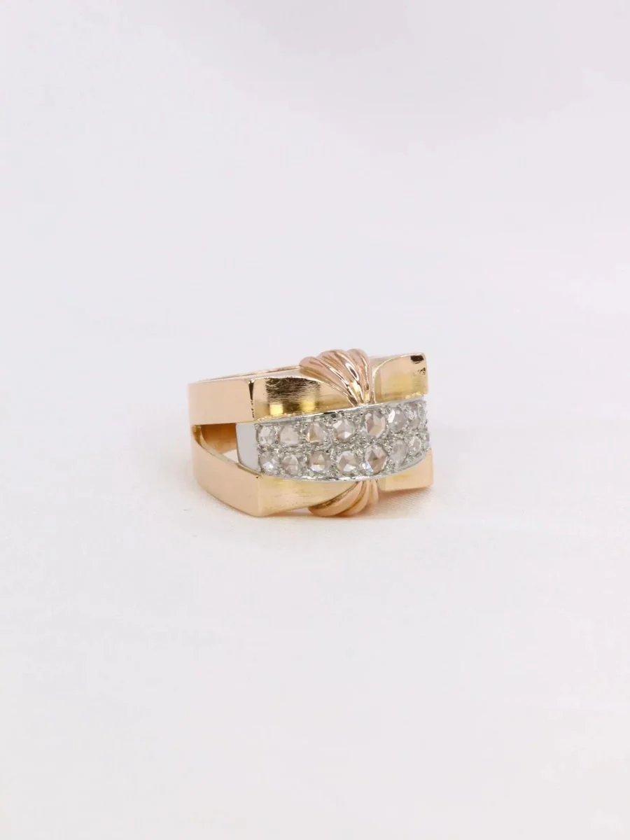 Rose-cut diamond Tank ring - Image 7