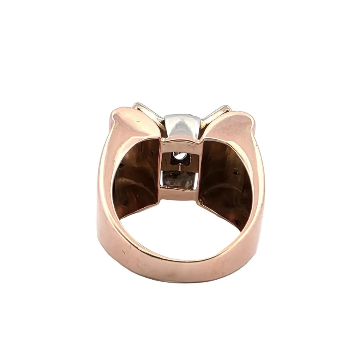 Bague Tank en or blanc, or rose et diamants - Image 5
