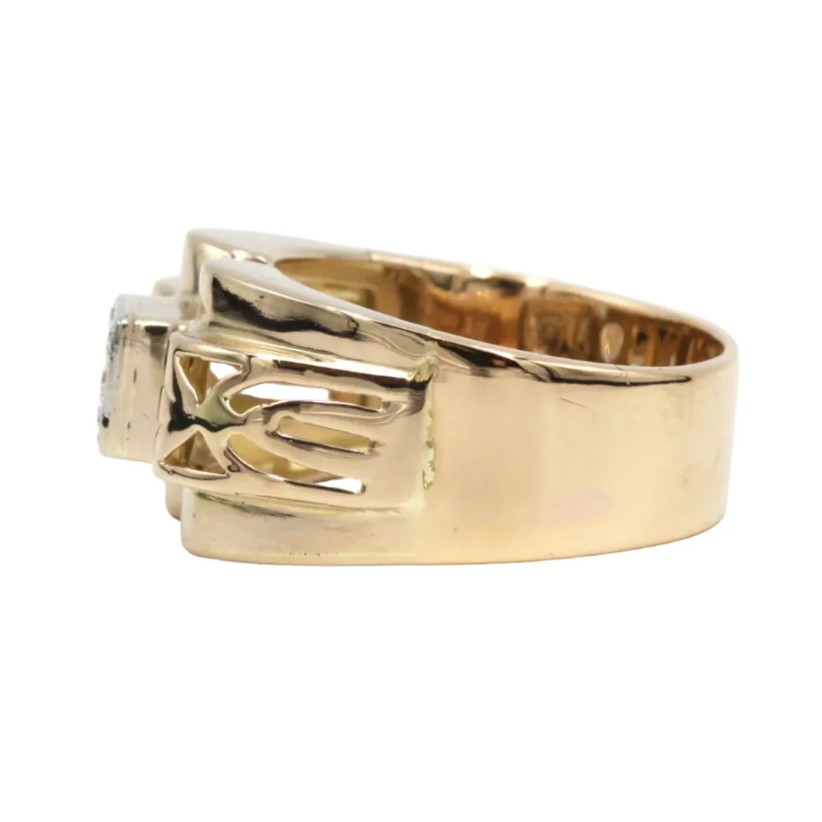 Ring Tank in rose gold, paltinium and diamond - Image 3