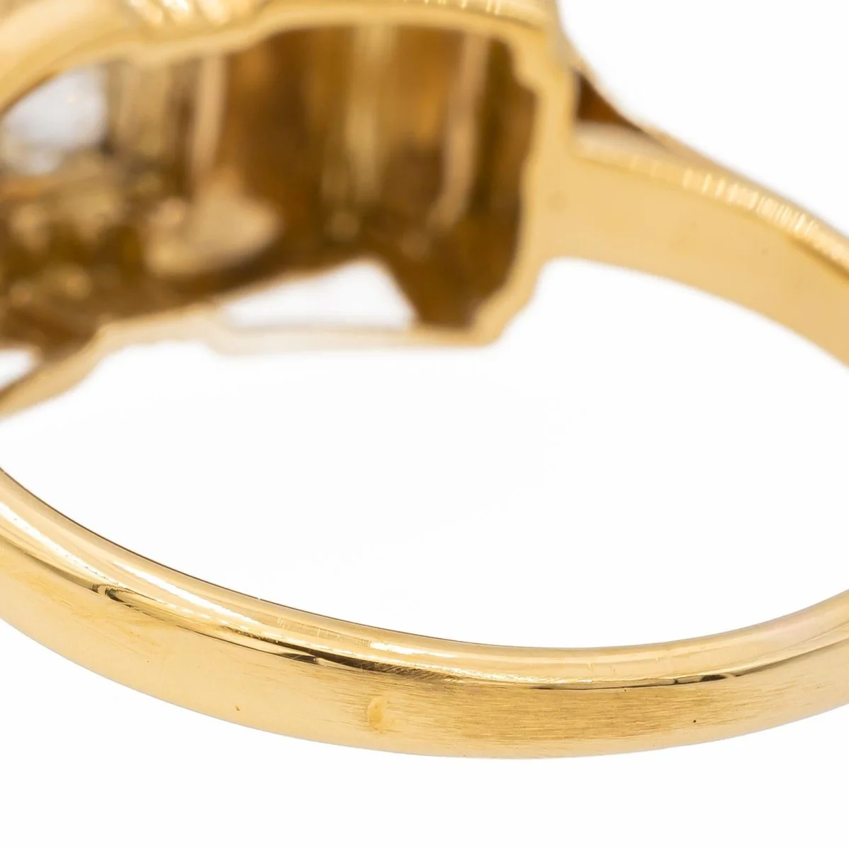 Tank Ring Yellow Gold Diamond - Image 6