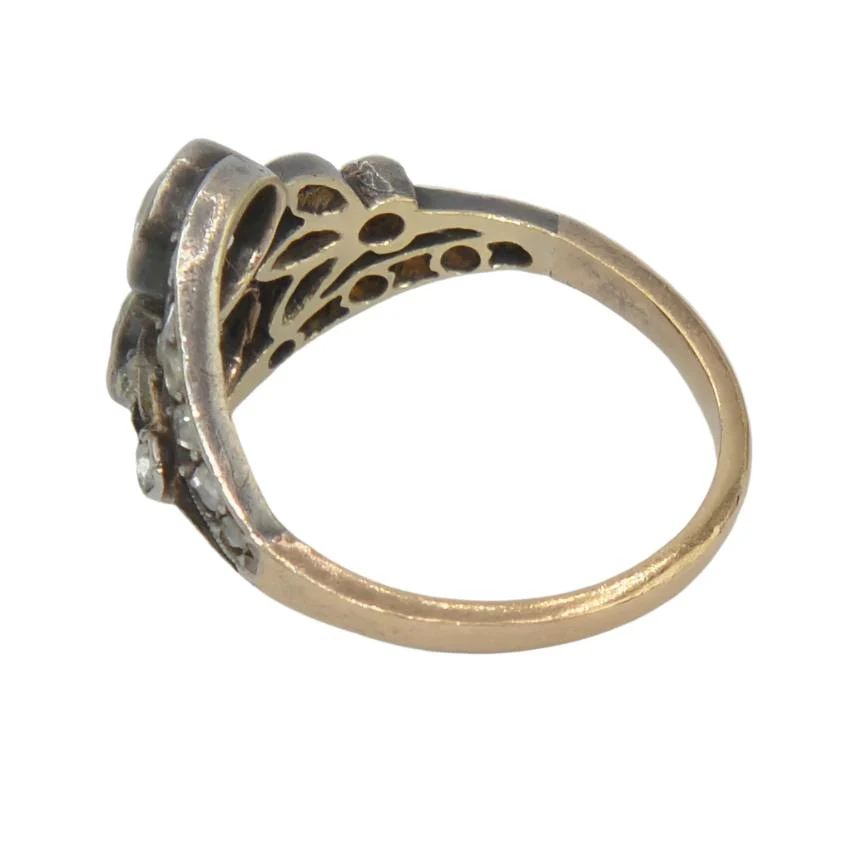 You & Me ring in silver, gold and diamonds - Image 5