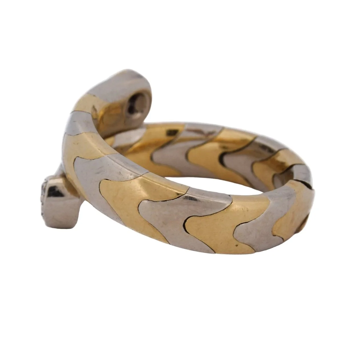 Ring Toi & Moi in white gold, yellow gold and diamonds. - Image 4
