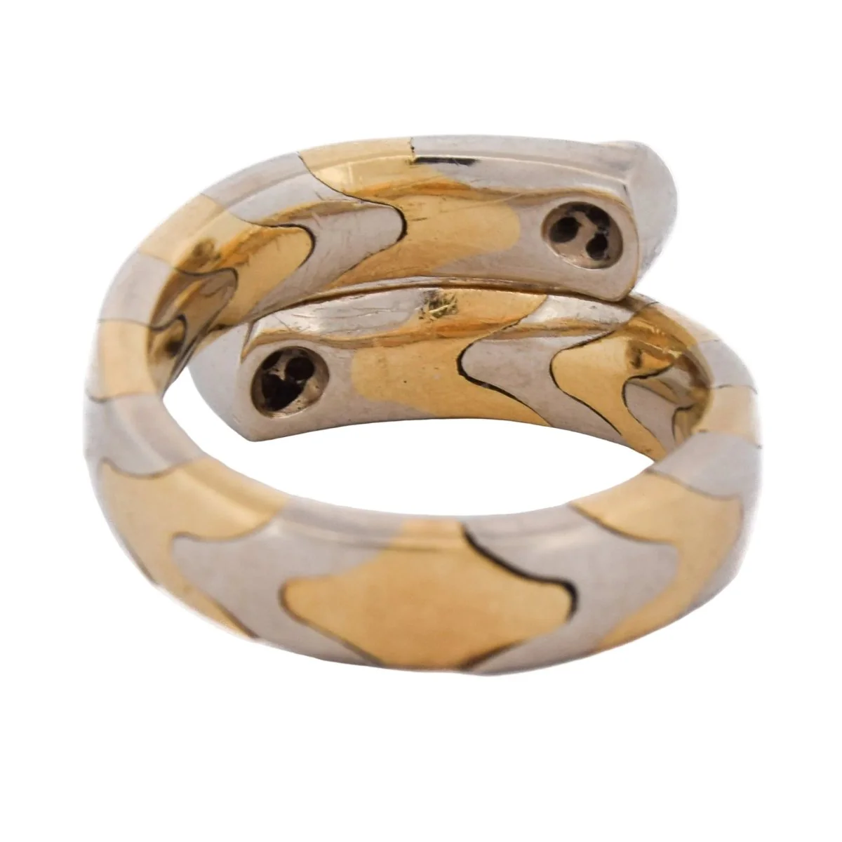 Ring Toi & Moi in white gold, yellow gold and diamonds. - Image 5