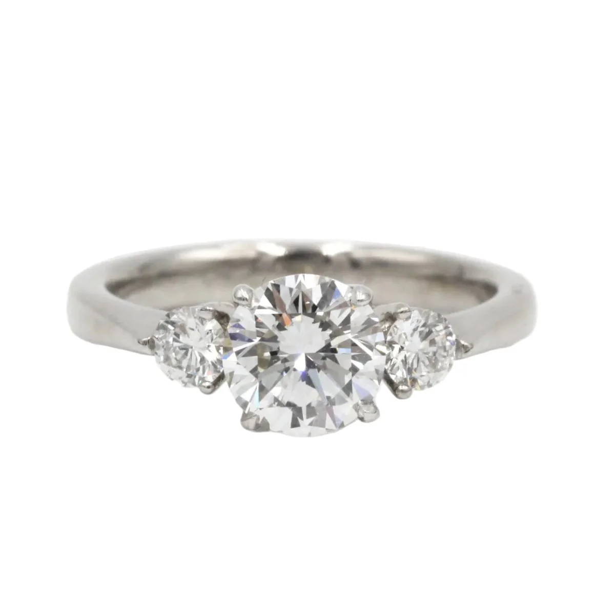 Trilogy Ring in White gold and Diamonds