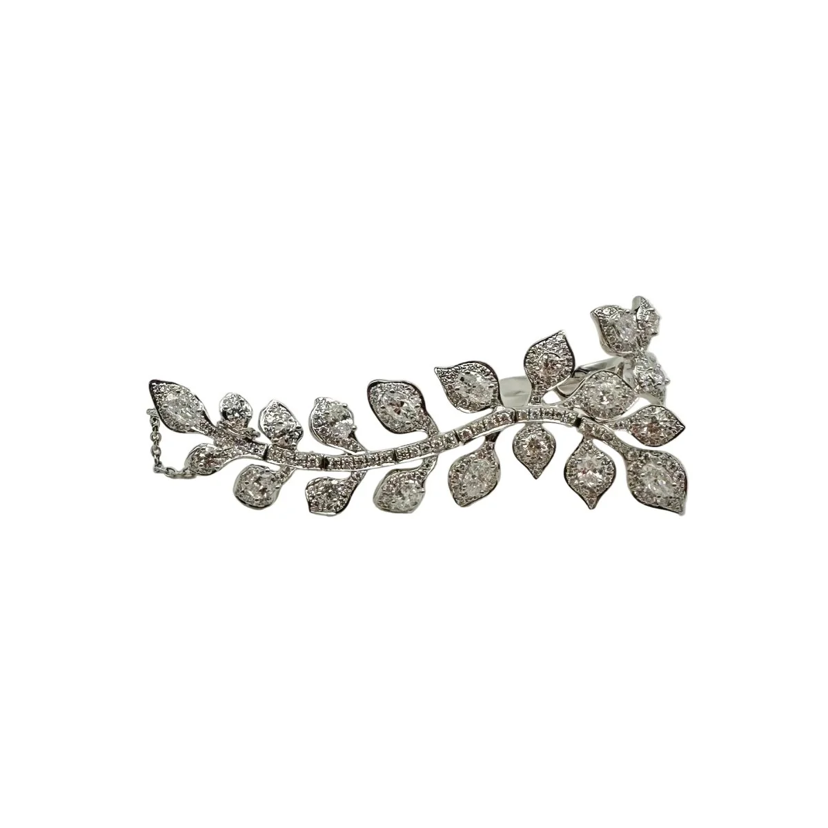 Ring Triple in white gold and diamonds - Image 3
