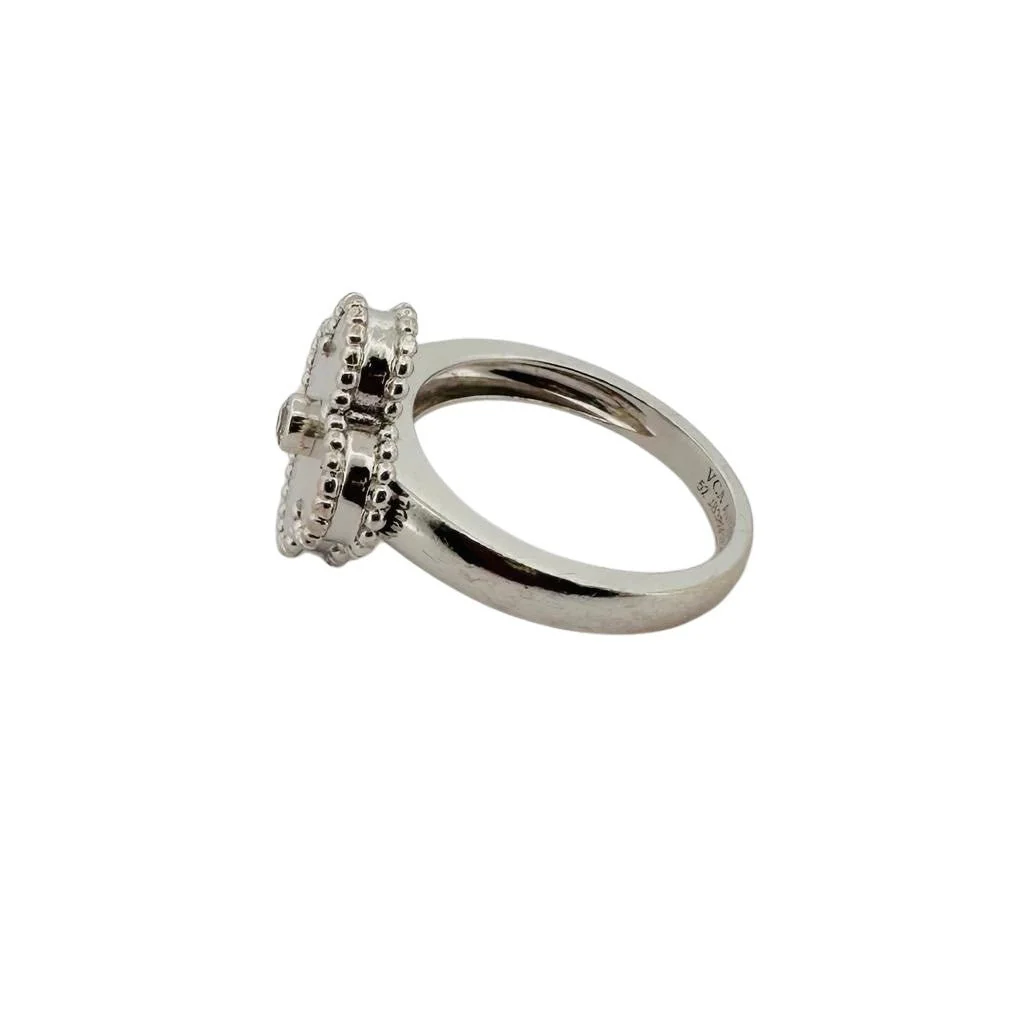 VAN CLEEF & ARPELS ring in white gold, mother-of-pearl and diamond - Image 3