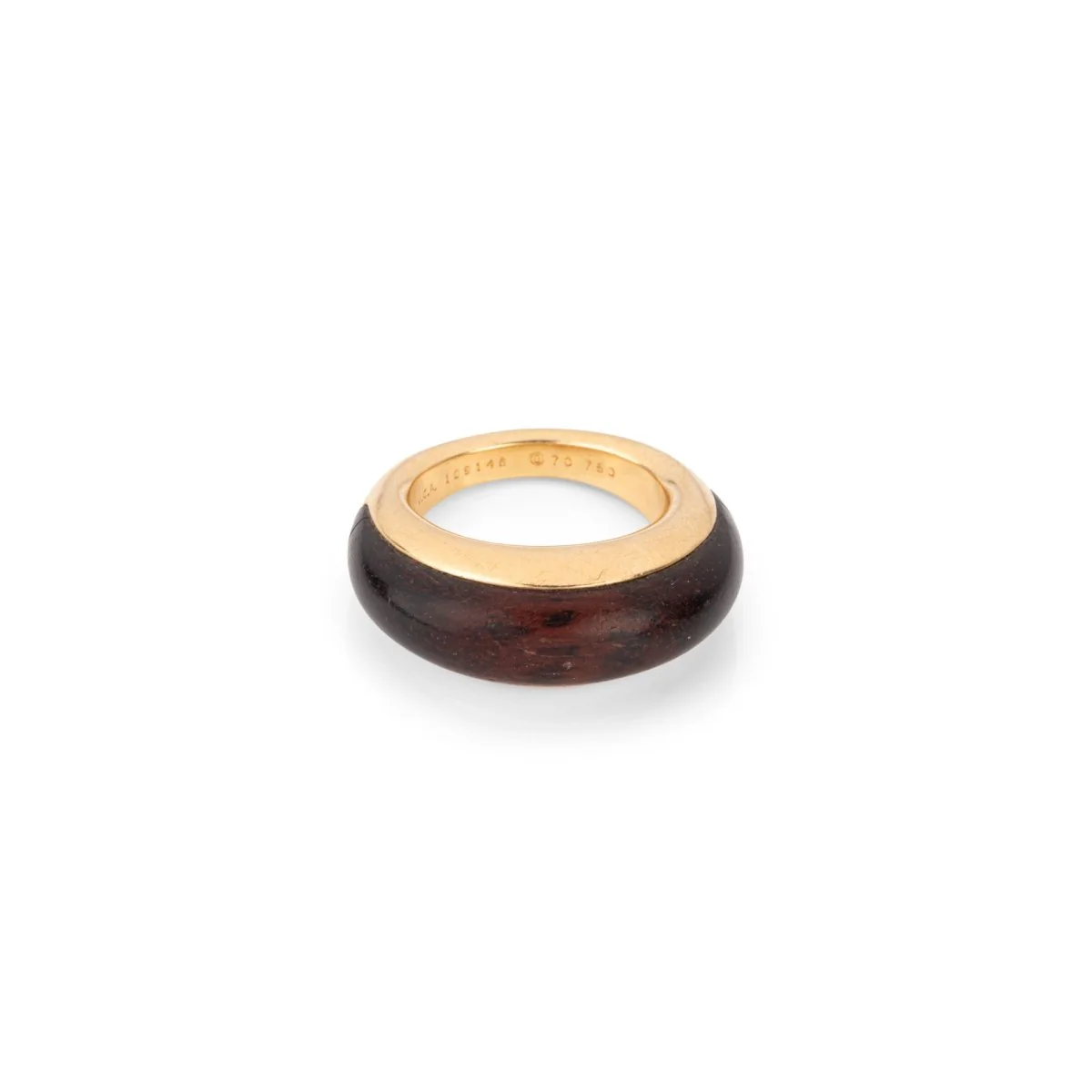 VAN CLEEF & ARPELS ring in yellow gold and amourette wood - Image 3