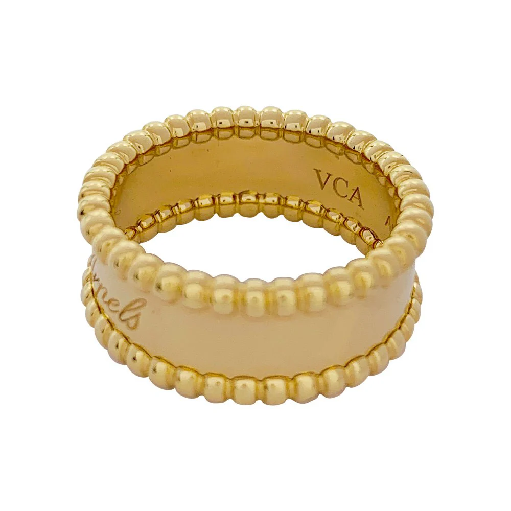 Van Cleef & Arpels ring, “Perlée signature”, yellow gold - Image 4