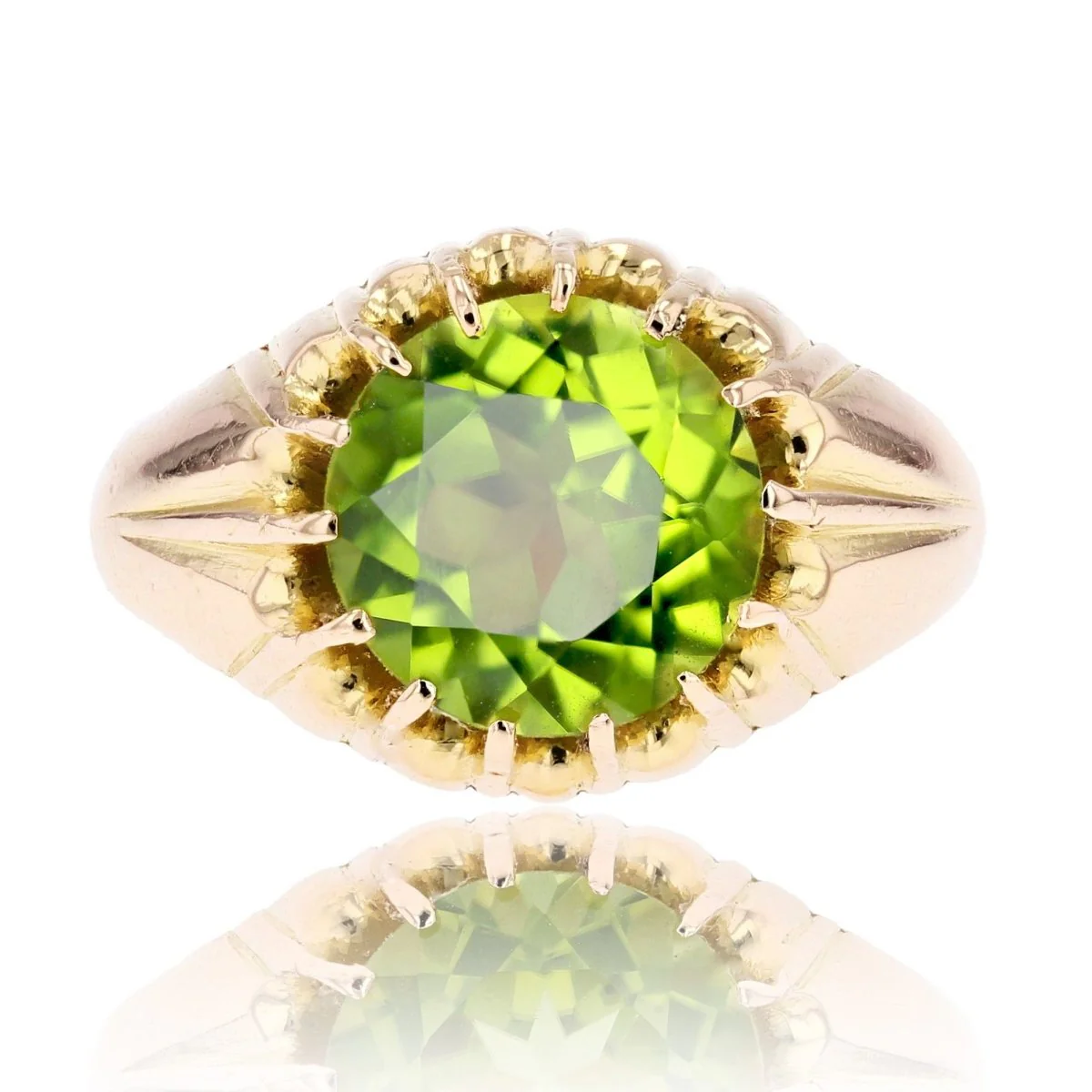 Ring Rush in yellow gold and peridot