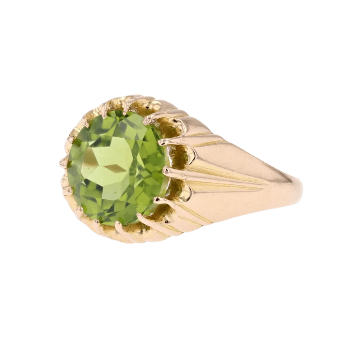 Ring Rush in yellow gold and peridot - Image 3