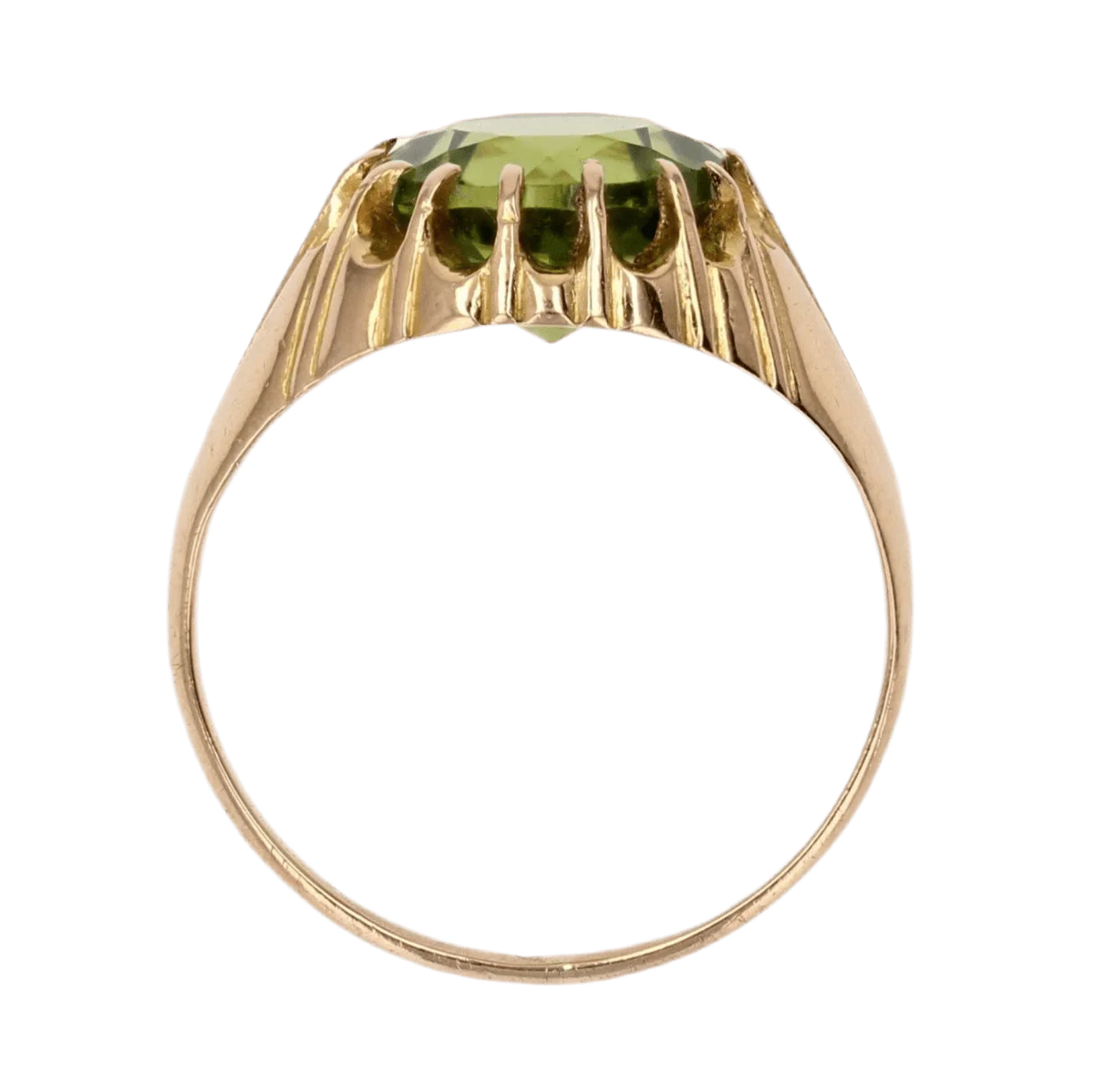 Ring Rush in yellow gold and peridot - Image 6