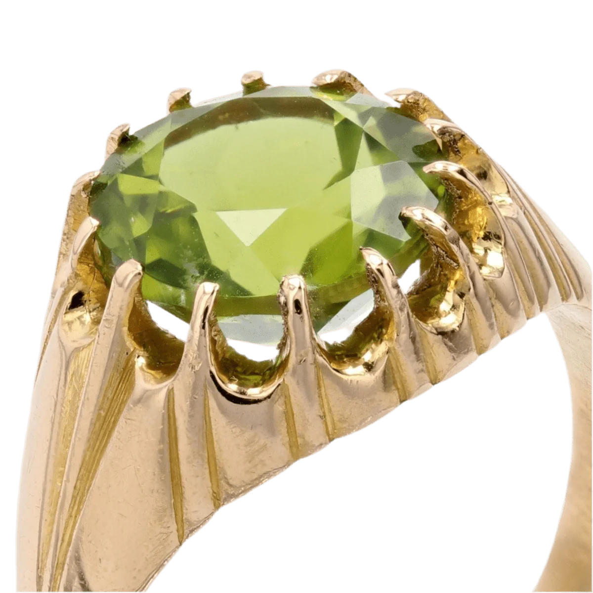 Ring Rush in yellow gold and peridot - Image 7