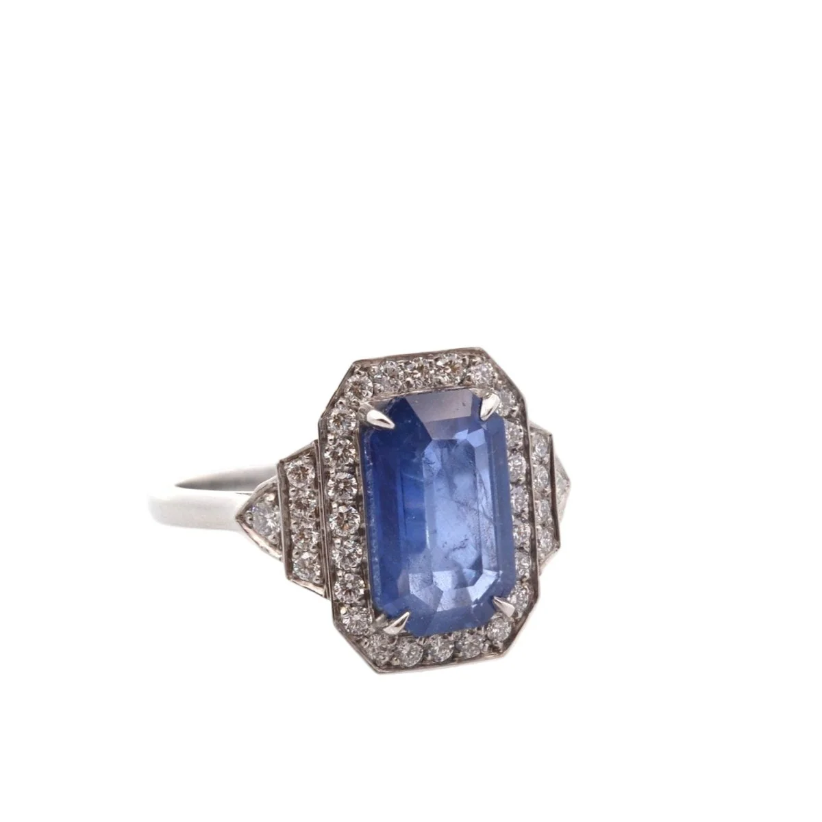 Platinum, sapphire and diamond Entourage ring - Image 4