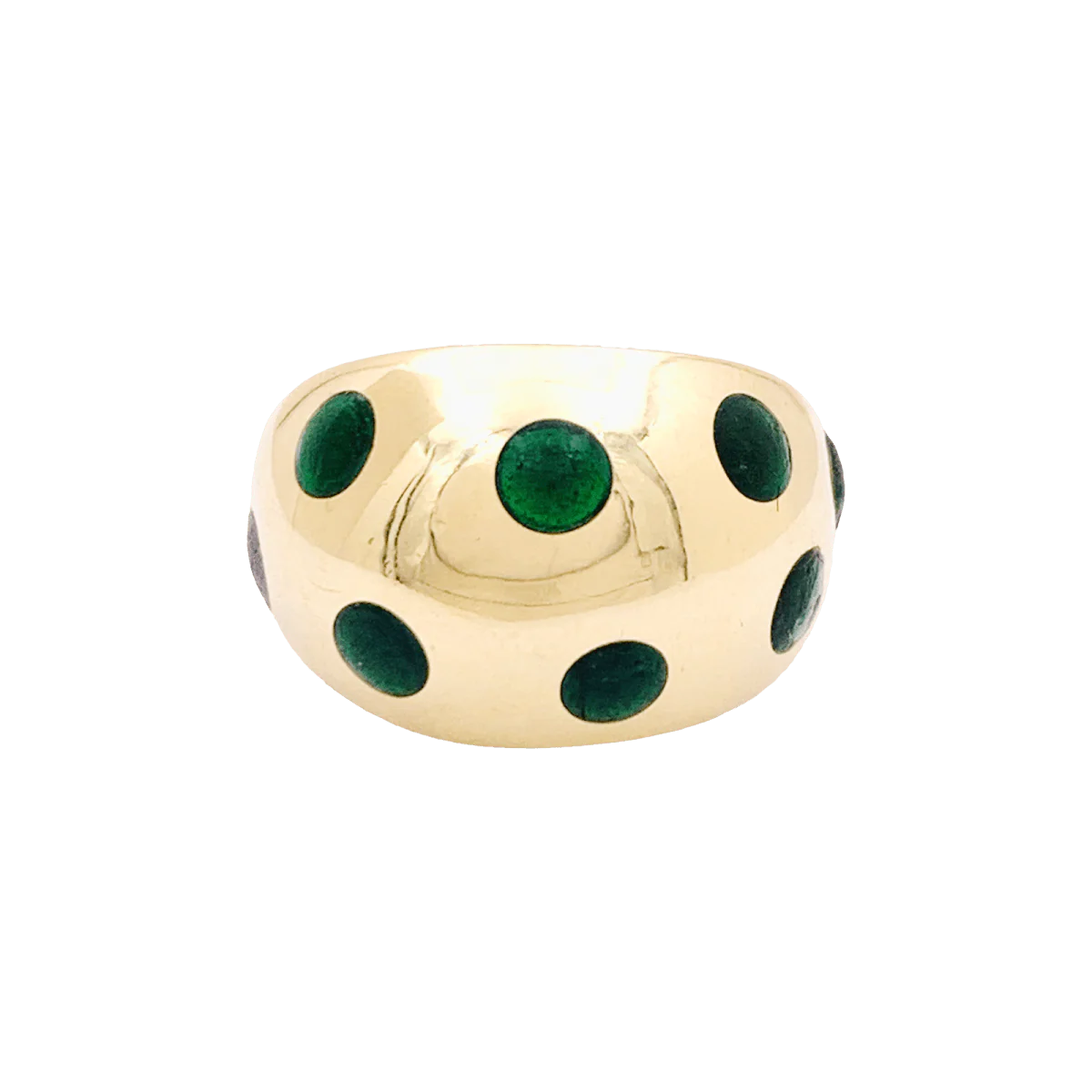 Ring Dome VAN CLEEF & ARPELS in yellow gold and lacquer