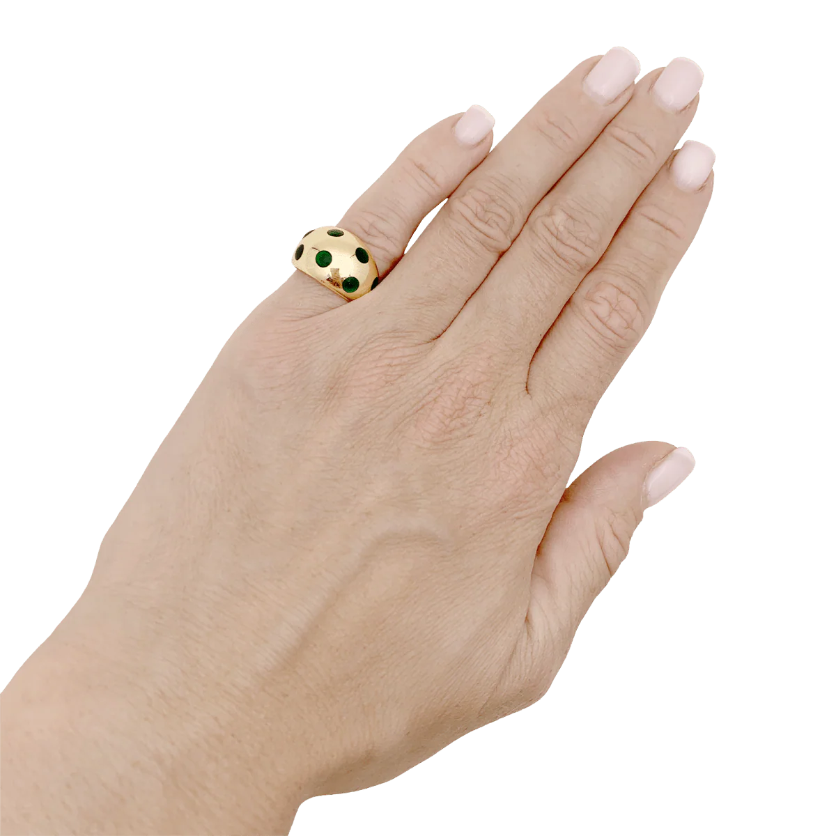 Ring Dome VAN CLEEF & ARPELS in yellow gold and lacquer - Image 2