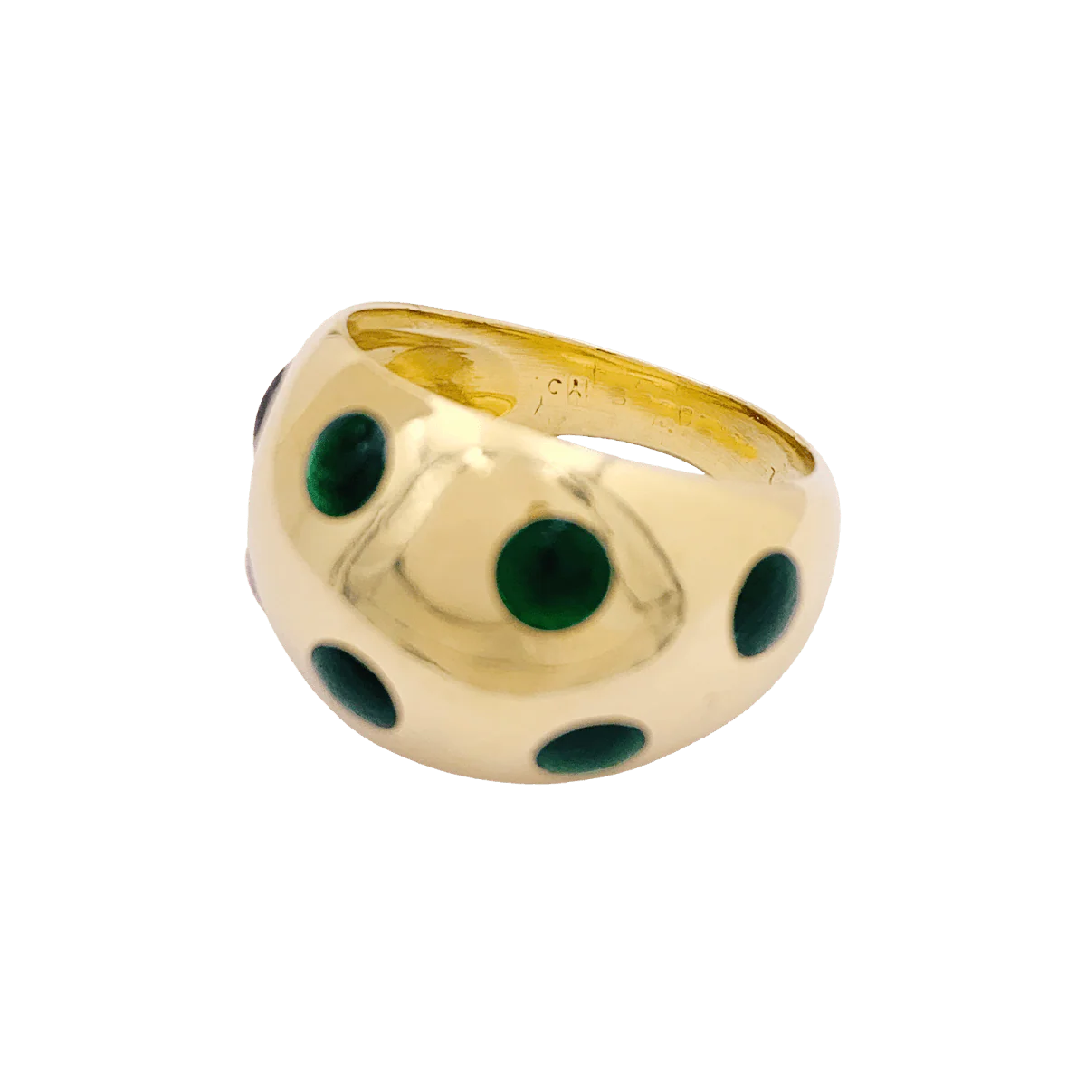 Ring Dome VAN CLEEF & ARPELS in yellow gold and lacquer - Image 3