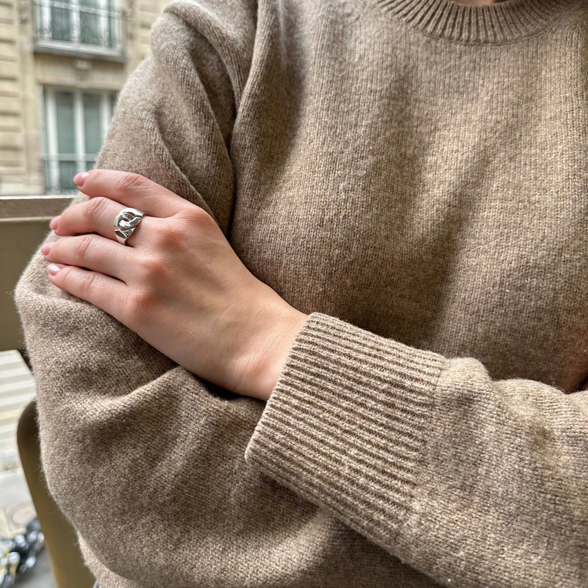 DINH VAN “Handcuffs” ring in white gold - Image 2