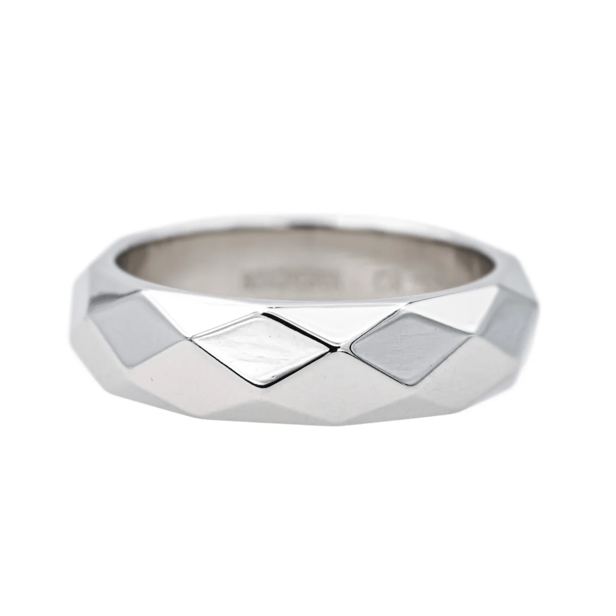 Ring BOUCHERON "Facettes" wedding ring in white gold