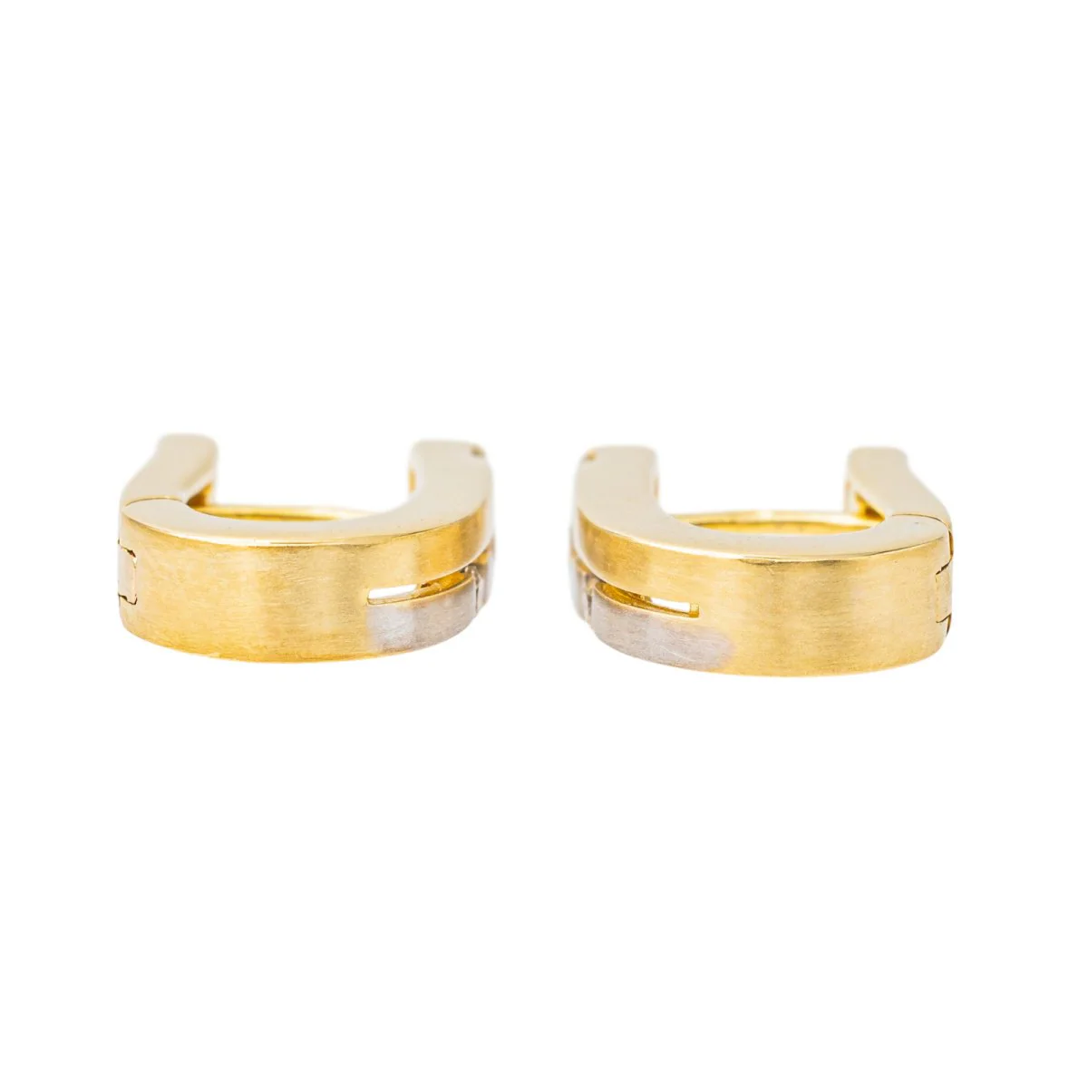 Yellow gold diamond earrings - Image 8