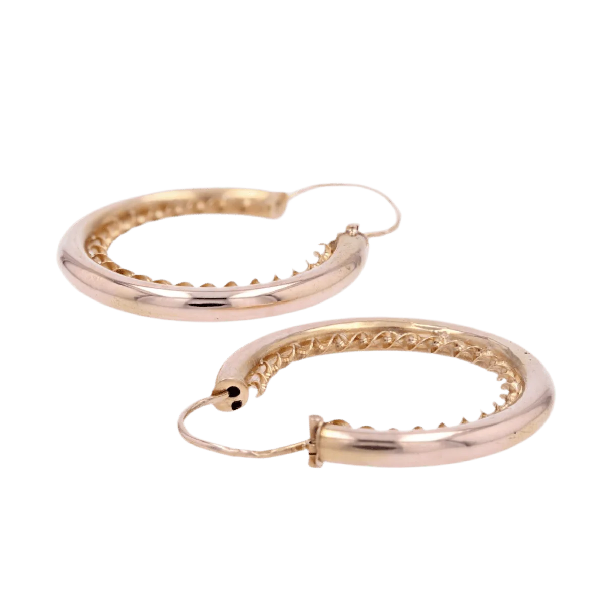 Earrings Creoles in rose gold - Image 5
