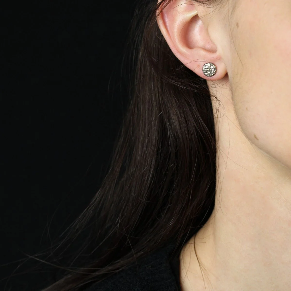 Earrings POMELLATO chips in rose gold and diamonds - Image 2
