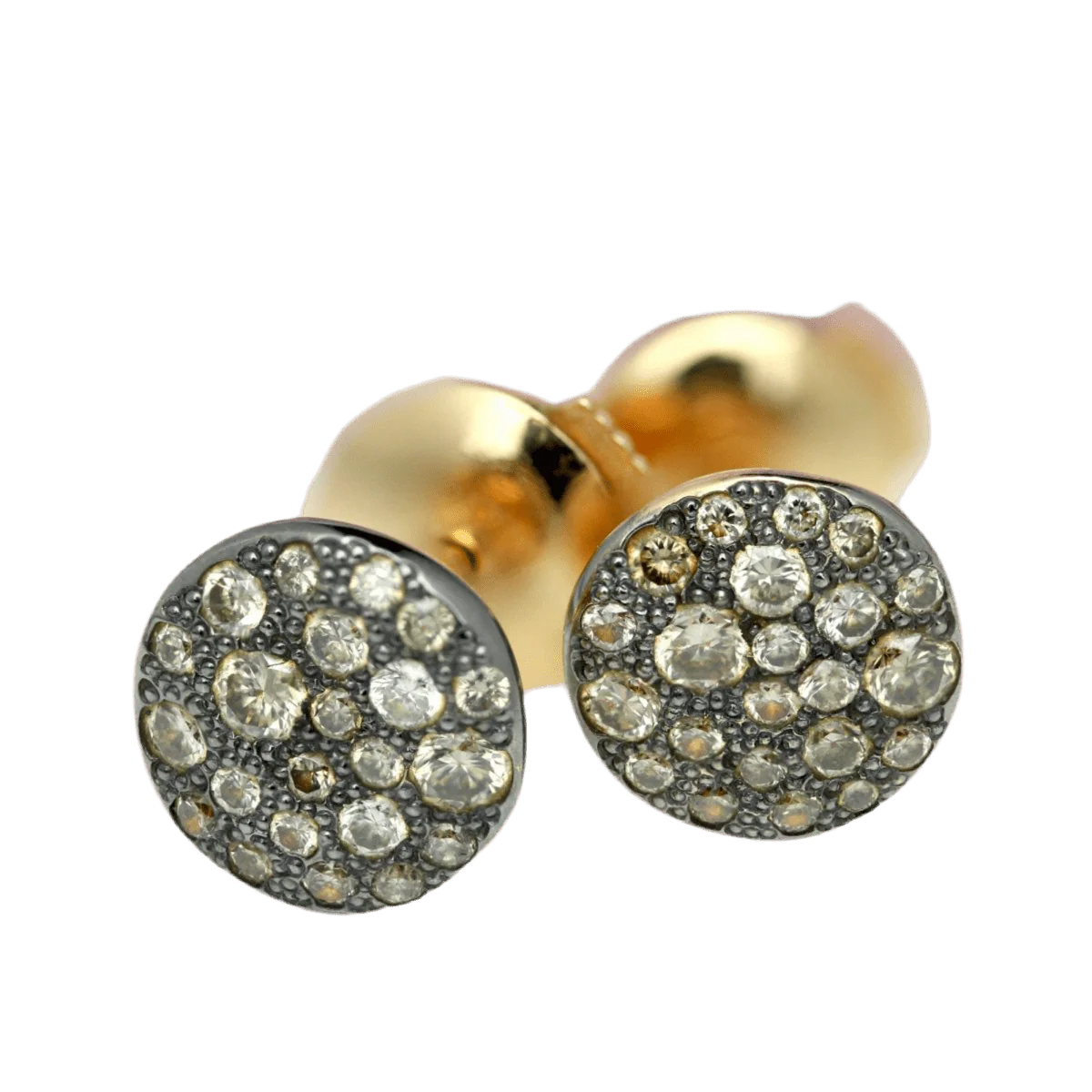 Earrings POMELLATO chips in rose gold and diamonds - Image 3