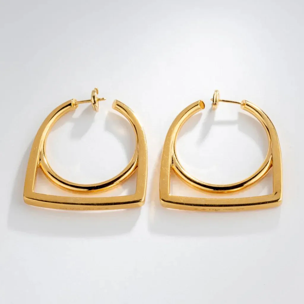 FRED “Success” Creole earrings in yellow gold - Image 6