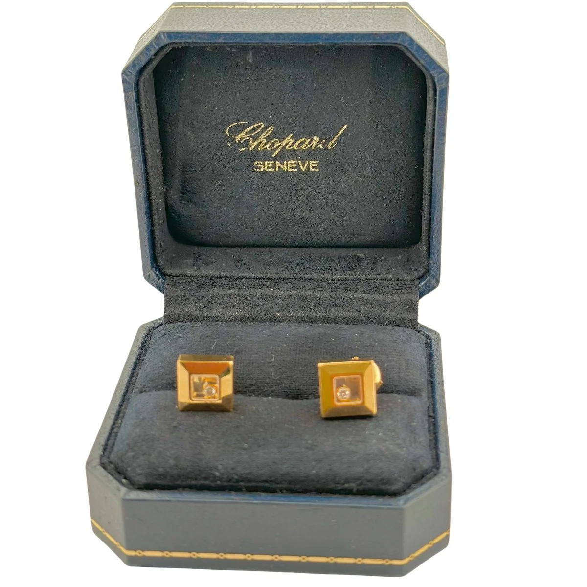 CHOPARD “Happy Diamonds Icons” earrings in yellow gold and diamonds - Image 4