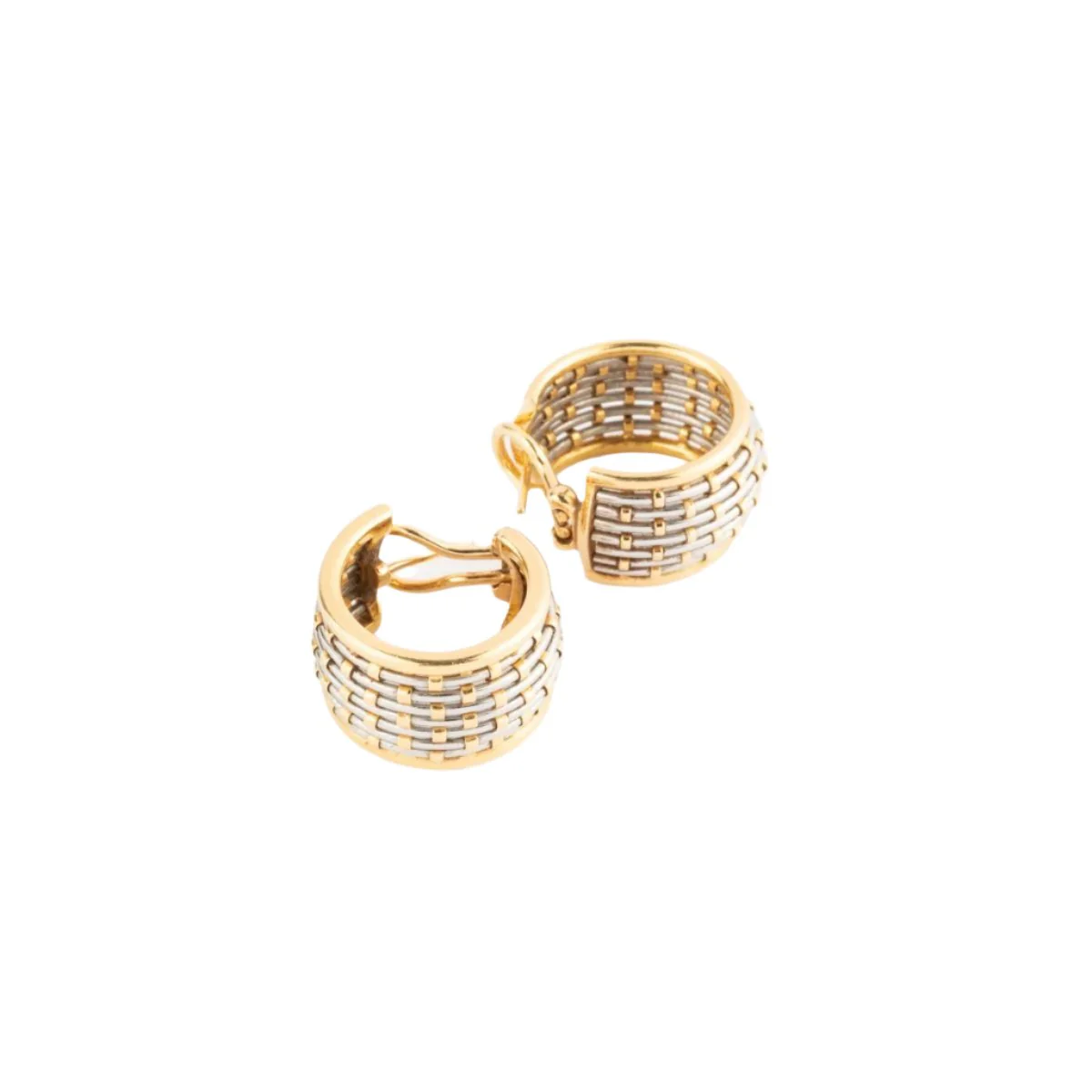 Pair of hoop earrings signed by Cartier - Image 3
