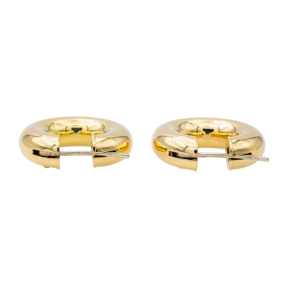 Hoop earrings in yellow gold - Image 5