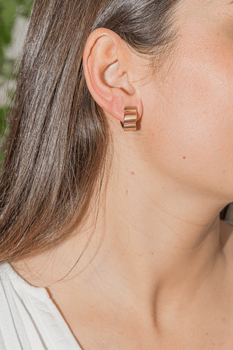 Hoop Earrings Yellow Gold - Image 2