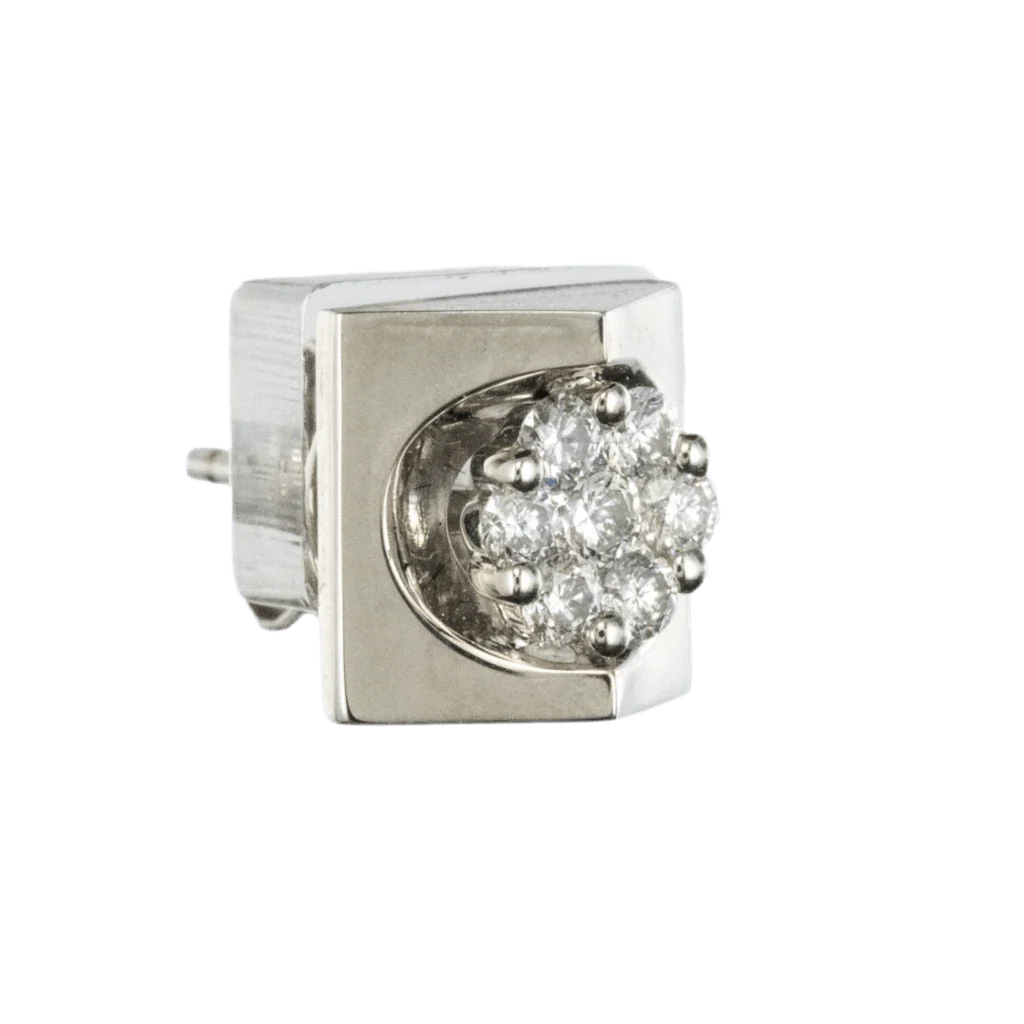 Earrings Fleas in white gold and diamonds - Image 3