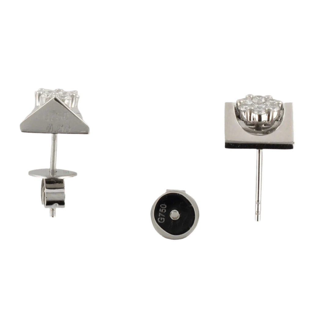Earrings Fleas in white gold and diamonds - Image 5